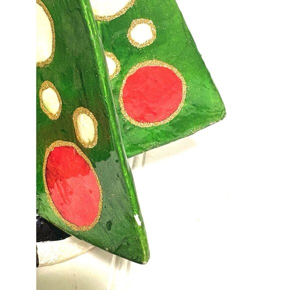 Mackenzie-Childs Jolly Dot Tree Capiz Shell Christmas Tree 19” Tall - Picture 12 of 12